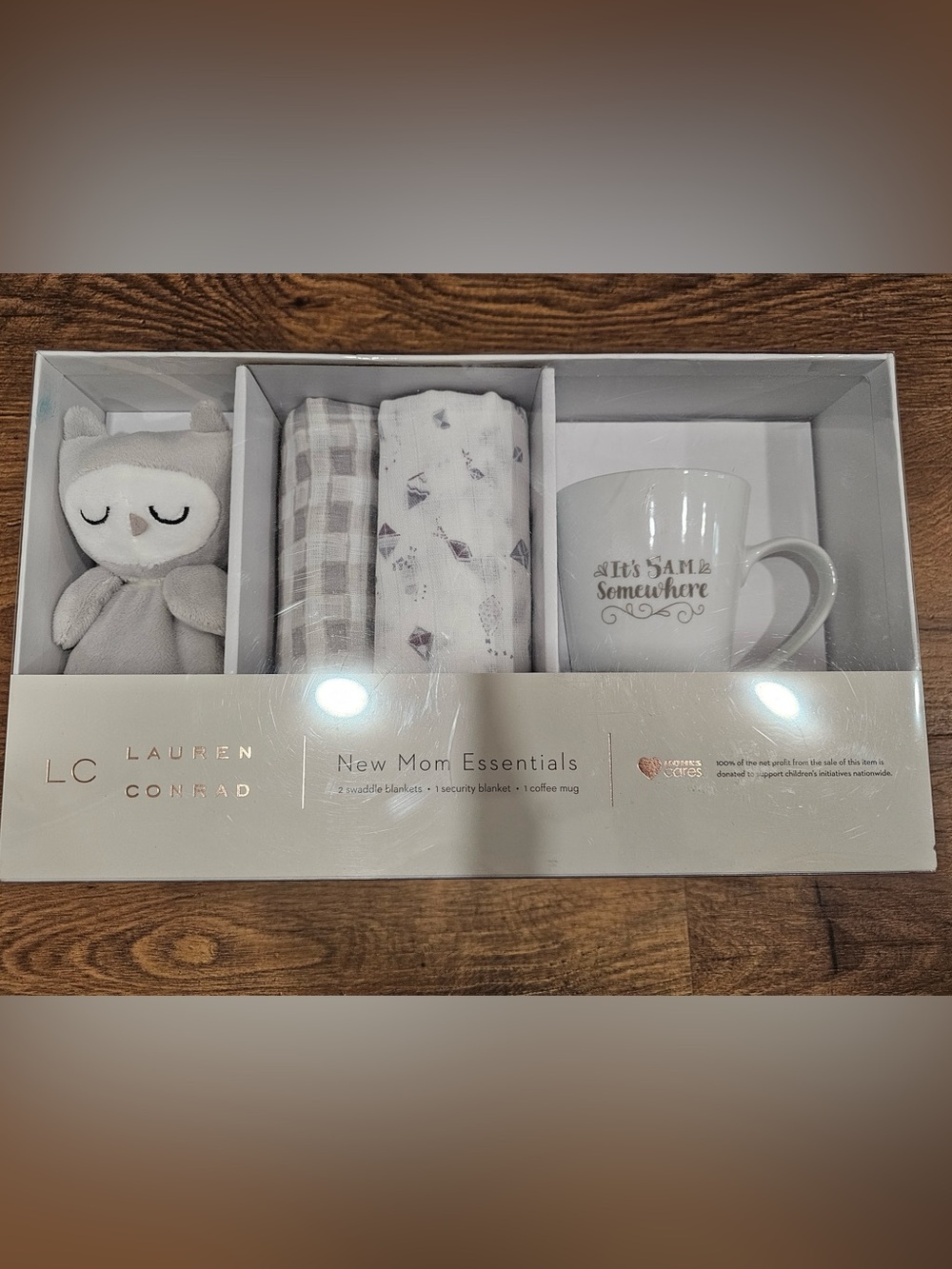 LC Lauren Conrad Baby Gift Set in Cream and White New Mom Essentials